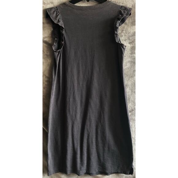 Universal Thread Distressed Grey Ruffle Cap Sleeve Shirt Dress Regular Size XS - Picture 5 of 8